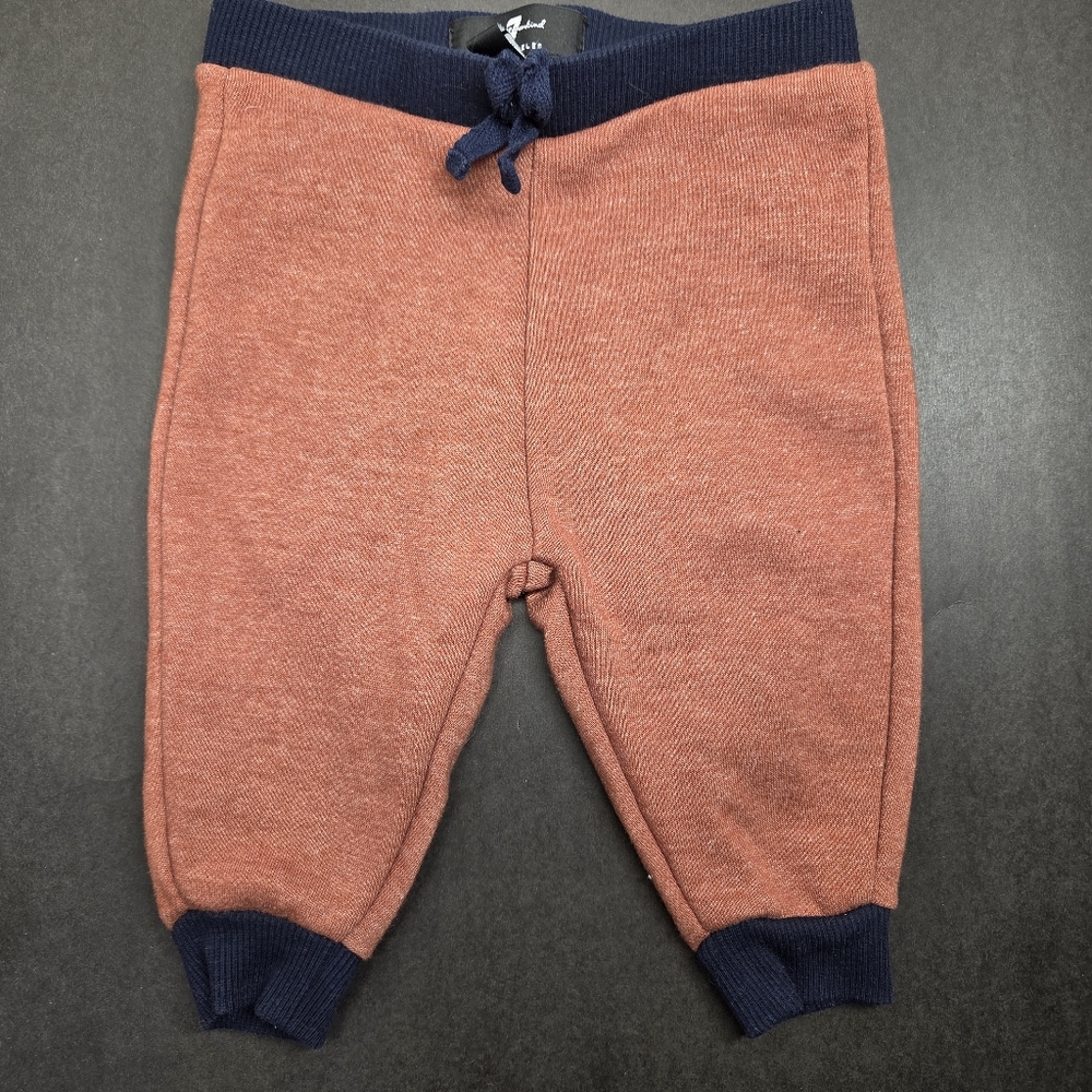 7 For All Mankind Baby Jogger 0-3mos Orange With Blue Detail